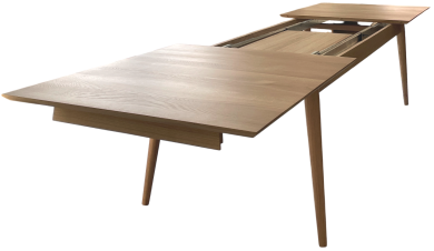 Table à allonges CALLISTA - bois de Frêne-Olivier